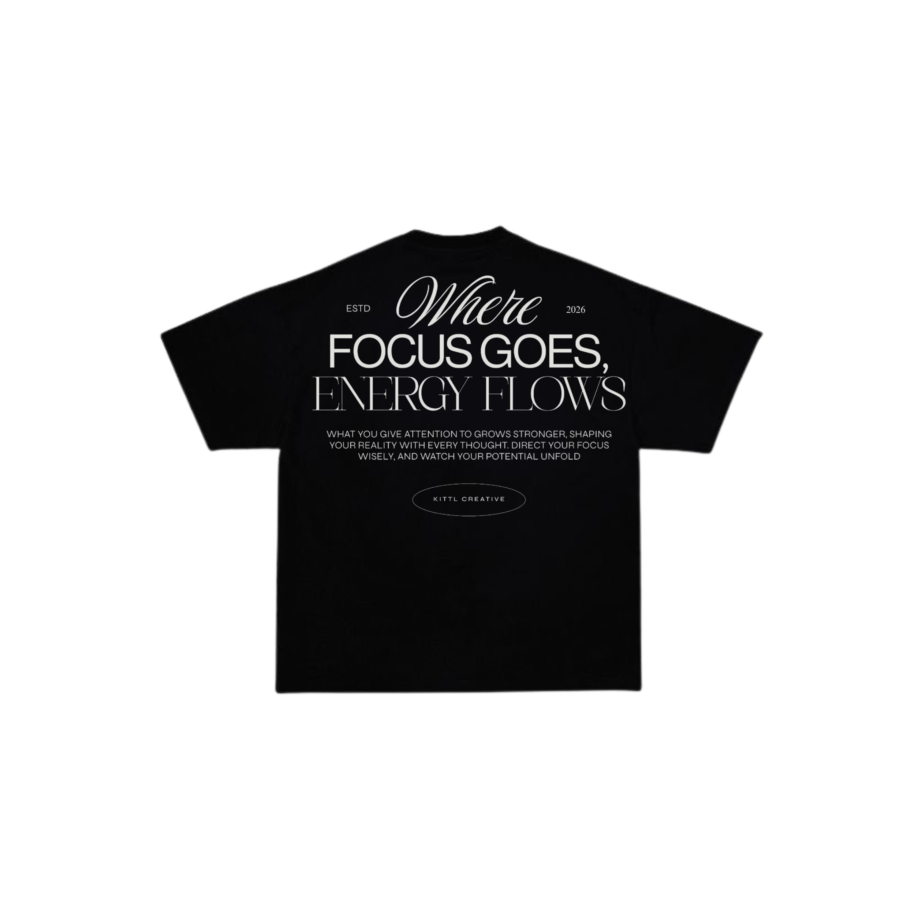 Unisex organic oversized high neck t-shirt